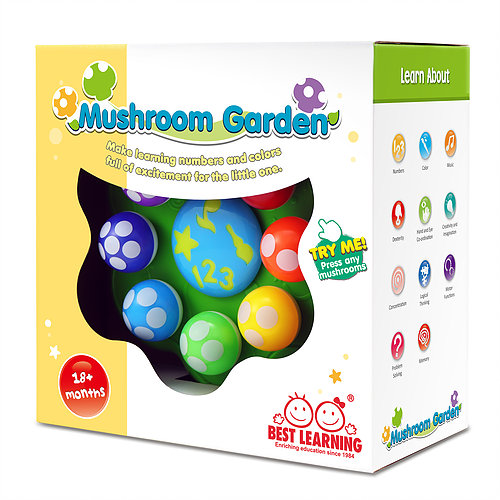 BEST LEARNING Mushroom Garden - Brinquedos educativos interativos ilum